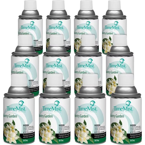 Metered Aerosol Fragrance Refill, Country Garden, PK 12, Timemist, Mfr#: TMS1042786CT